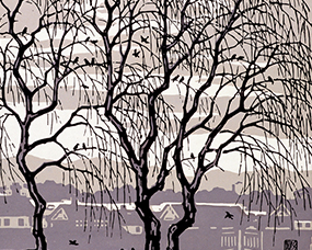 力群《春風》39×39cm，1980年